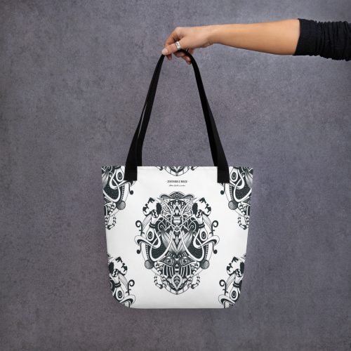 Bolsa de tela All Over | Zentangle Mask - Flourish