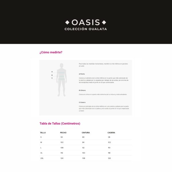 cardigan-oasis-como-medirte-tallas OUALATA | Oasis
