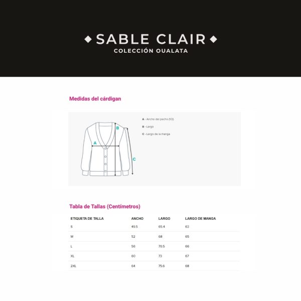 cardigan-sable-clair-medidas-cardigan OUALATA | Sable Clair