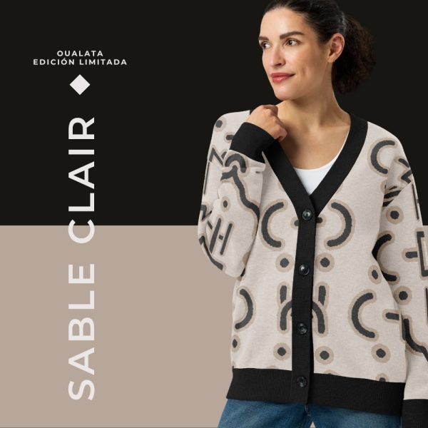 cardigan-sable-clair-mujer OUALATA | Sable Clair